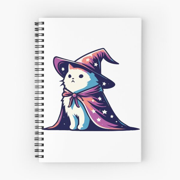 Item preview,  Funny White Cosmic Cat Wizard designed and sold by TomFrontierArt.