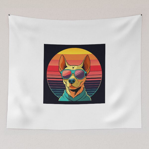 Item preview, Cool sunset dog wearing sunglasess,funny designed and sold by youme63.