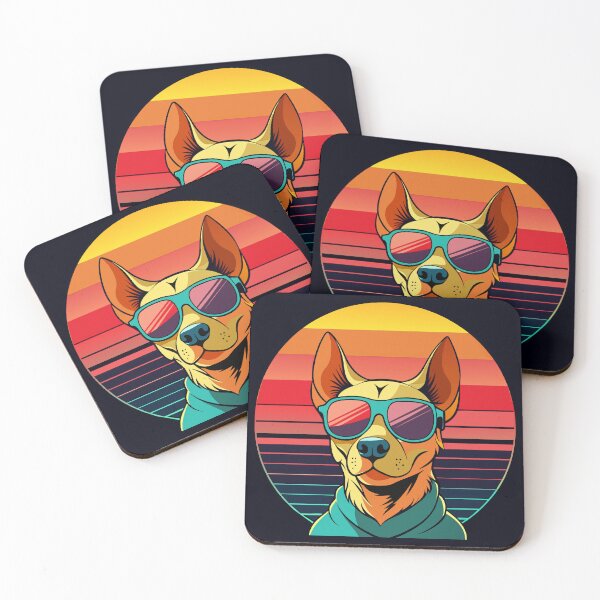Item preview, Cool sunset dog wearing sunglasess,funny designed and sold by youme63.
