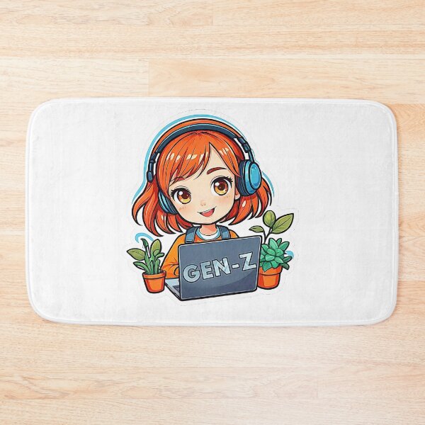Item preview, Modern Logo Girl Laptop Gen Z ( Digital Generation Z ). designed and sold by Giulivo Store Graphic.