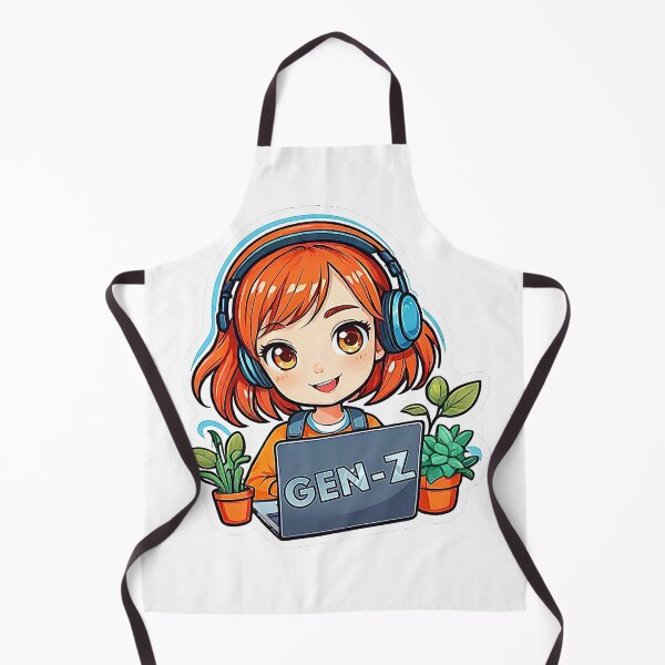 Item preview, Modern Logo Girl Laptop Gen Z ( Digital Generation Z ). designed and sold by Giulivo Store Graphic.