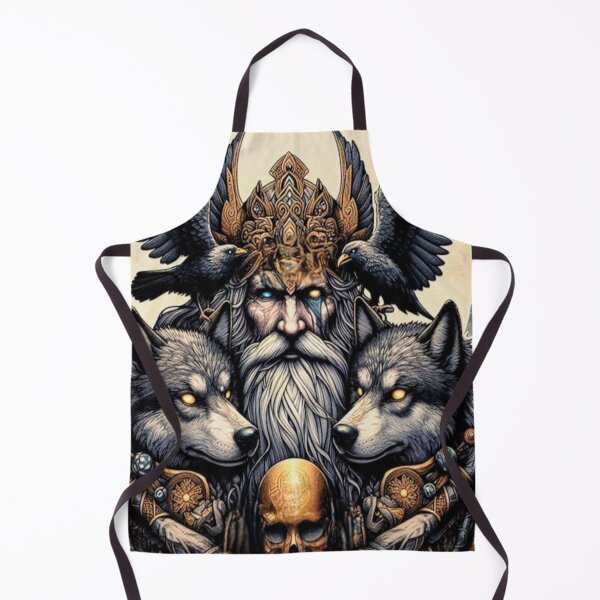 Item preview, Odin with Huginn & Muninn, and Geri & Freki designed and sold by Jonrir-Seidr.