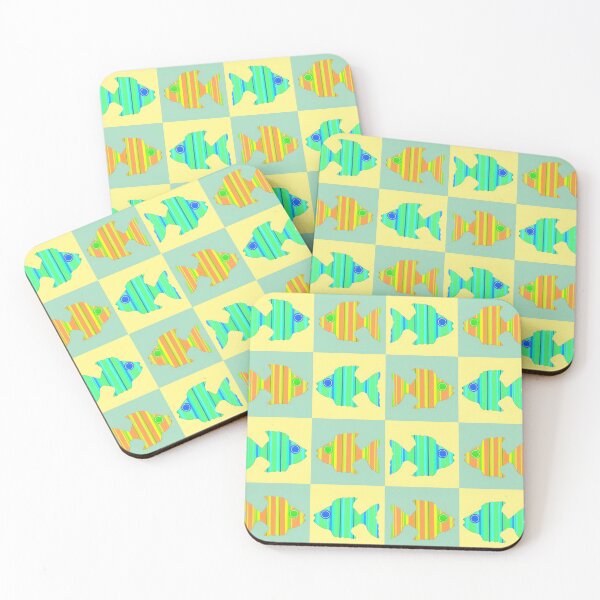 Item preview, Striped Fish Checkerboard designed and sold by Dana Roper.