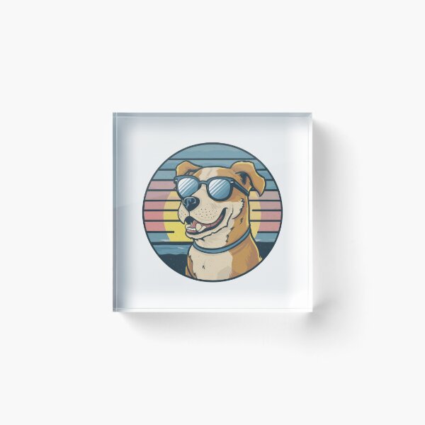 Item preview, Cool sunset dog wearing sunglasess,humane society designed and sold by youme63.