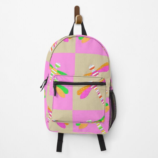 Item preview, Pink and Green Dragonfly Checkerboard designed and sold by Dana Roper.
