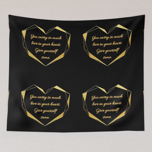 Item preview, You carry so much love in your heart. Give yourself some. designed and sold by UnCoverDesign.