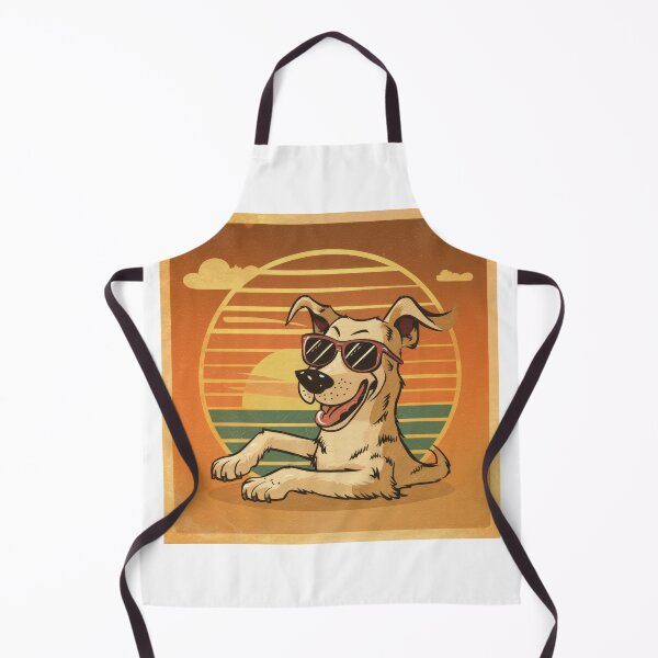 Item preview, Cool sunset dog wearing sunglasess, illustration designed and sold by youme63.