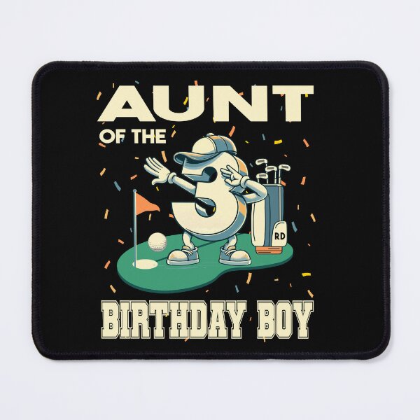 Item preview, Aunt Of The Birthday Boy 3rd Golf B-day Golfing Family Party designed and sold by Jungle Hub.