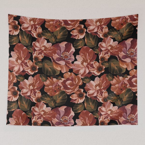 Item preview, Rich Bronze Floral designed and sold by Dana Roper.