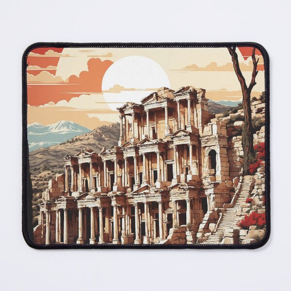 Item preview, Ephesus Turkey Sunset Vintage Travel Poster designed and sold by TravelersGems.