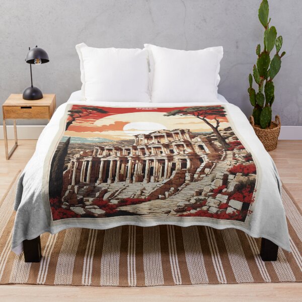 Item preview, Ephesus Turkey Sunset Vintage Travel Poster designed and sold by TravelersGems.
