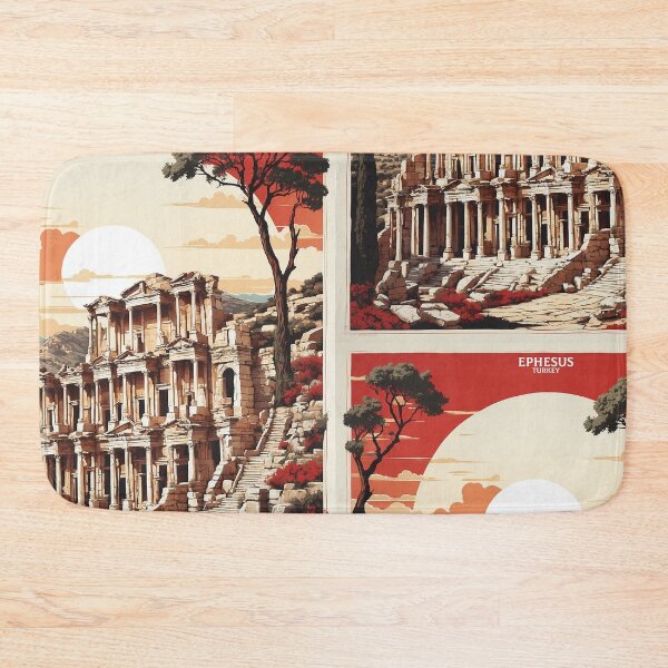 Item preview, Ephesus Turkey Sunset Vintage Travel Poster designed and sold by TravelersGems.