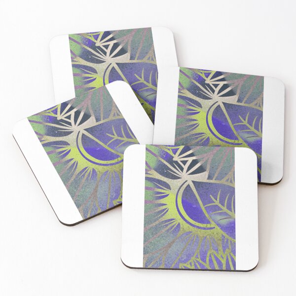 Item preview, Neon chrome sunflowers. designed and sold by Kerrie Owens.