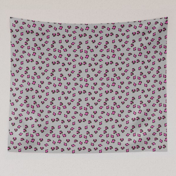 Item preview, Wildcat Within! Brown Magenta Spots on Grey designed and sold by IraNiva.