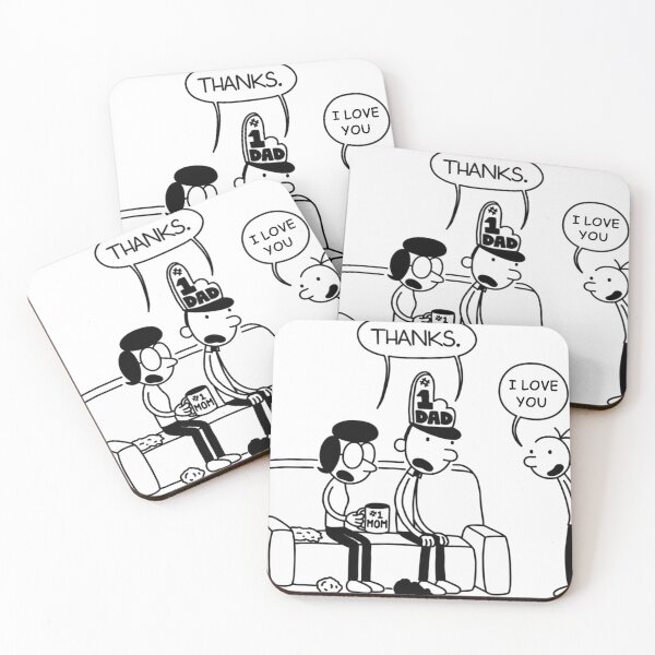 Artikelvorschau, DAS TAGEBUCH EINES WIMPY KID GESCHENKE FÜR MAMA UND VATI VON GREG HEFFLEY entworfen und verkauft von cheapfan.