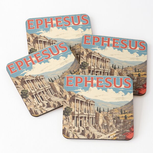 Item preview, Ephesus Turkey Vintage Travel Poster designed and sold by TravelersGems.