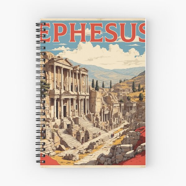 Item preview, Ephesus Turkey Vintage Travel Poster designed and sold by TravelersGems.