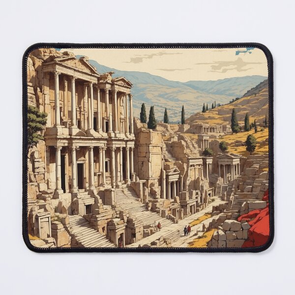 Item preview, Ephesus Turkey Vintage Travel Poster designed and sold by TravelersGems.