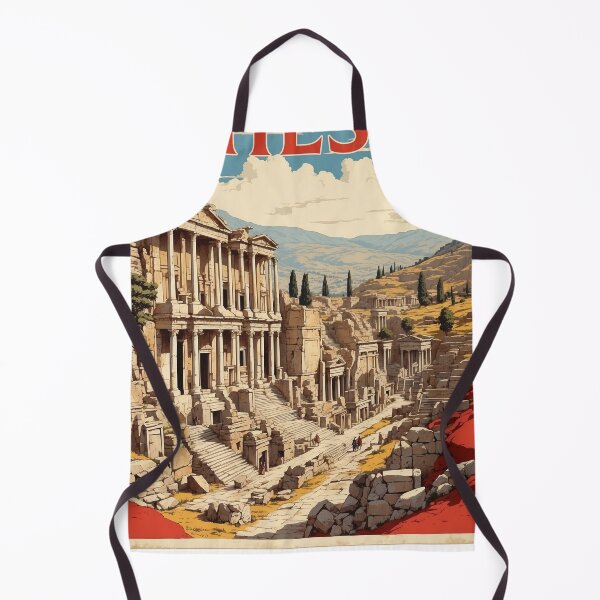 Item preview, Ephesus Turkey Vintage Travel Poster designed and sold by TravelersGems.