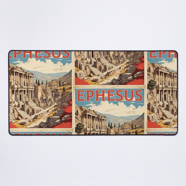 Item preview, Ephesus Turkey Vintage Travel Poster designed and sold by TravelersGems.