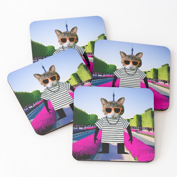 Item preview, Bad ass cat in Paris designed and sold by GasconyPassion.