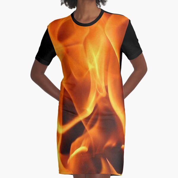 Fire Graphic T Shirt Dress for Sale by nopemom Redbubble