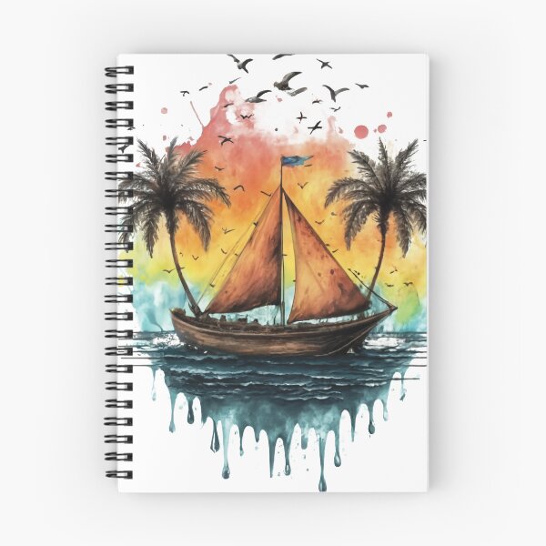 Item preview, Serenity at Sea: Minimalist Ship Splash Design designed and sold by StellarValor.