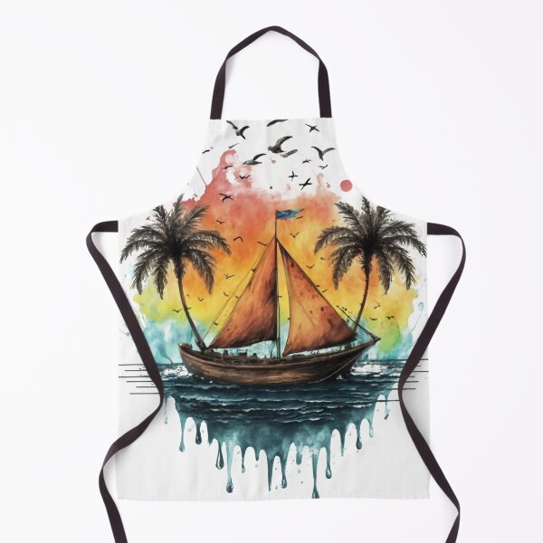 Item preview, Serenity at Sea: Minimalist Ship Splash Design designed and sold by StellarValor.