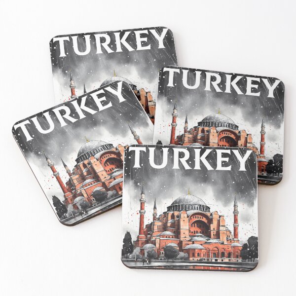 Item preview, Hagia Sophia Grand Mosque Turkey Vintage Travel Poster designed and sold by TravelersGems.