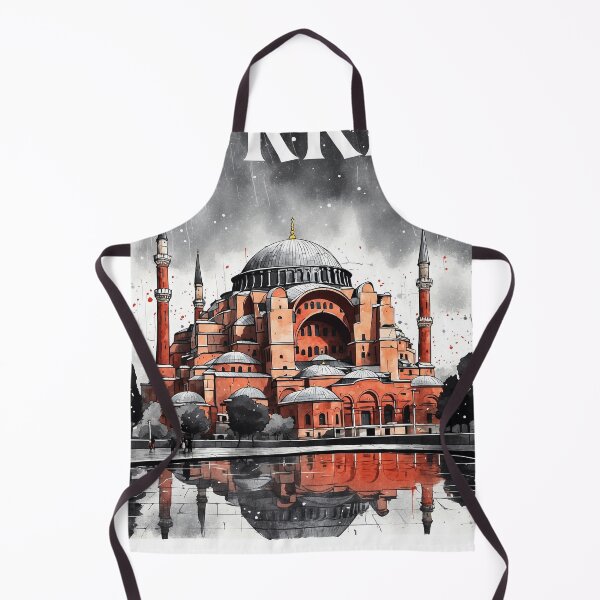 Item preview, Hagia Sophia Grand Mosque Turkey Vintage Travel Poster designed and sold by TravelersGems.