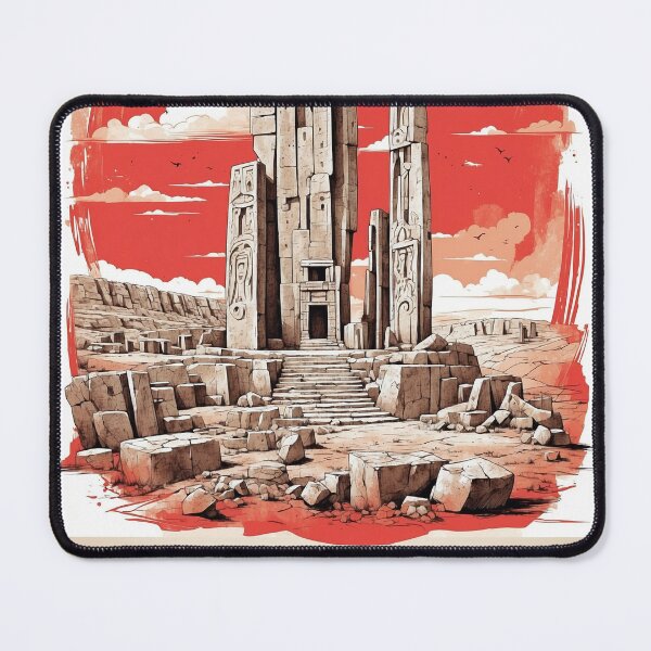 Item preview, Gobeklitepe Ruins Turkey Vintage Travel Poster designed and sold by TravelersGems.