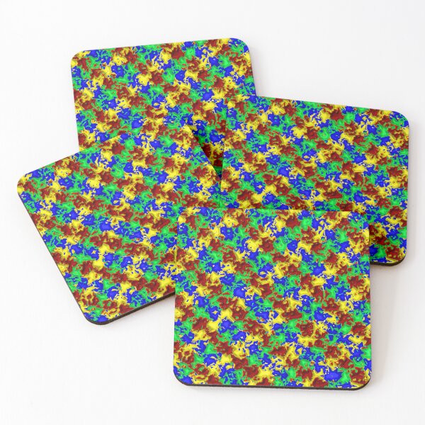 Item preview, 3D Four Color Splatter Checkerboard designed and sold by TheRulerofEarth.
