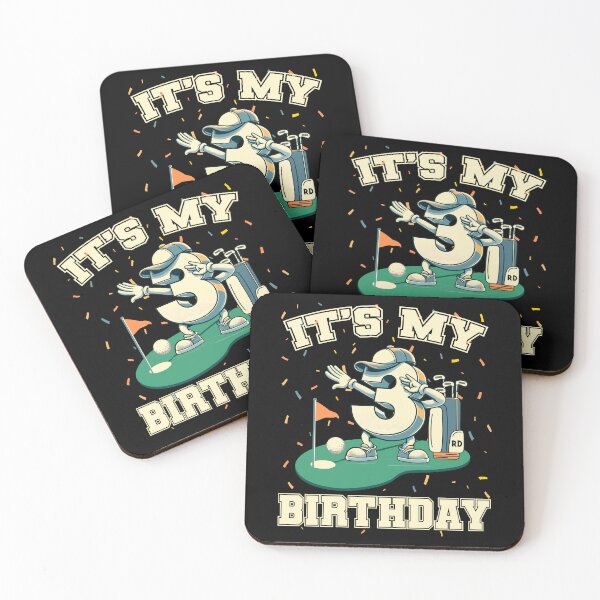 Item preview, It's My Birthday Boy 3rd Golf B-day Golfing Family Party Tee designed and sold by Jungle Hub.