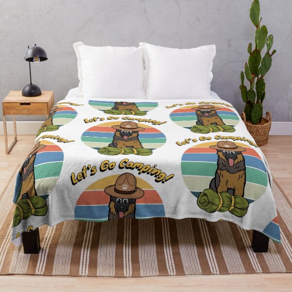 Item preview, Funny Guard Dog Wants to go Camping designed and sold by Pet Station.