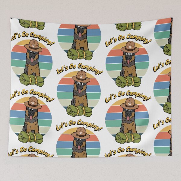 Item preview, Funny Guard Dog Wants to go Camping designed and sold by Pet Station.