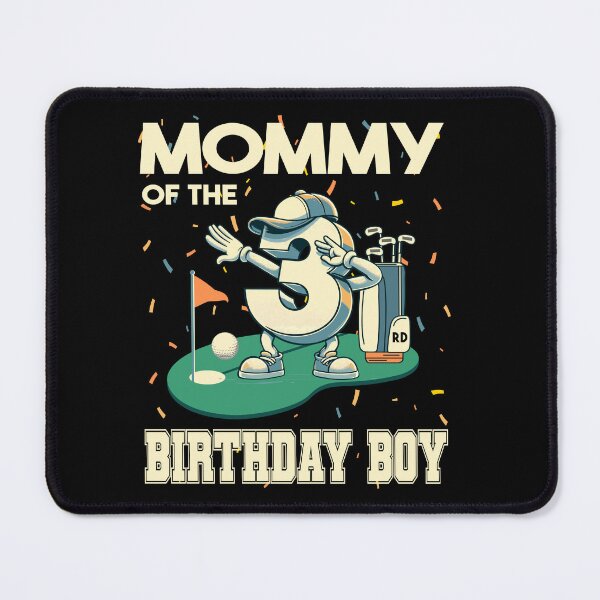 Item preview, Mommy Of The Birthday Boy 3rd Golf B-day Golfing Family Tee designed and sold by Jungle Hub.