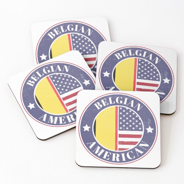 Item preview, Proud Belgian-American Badge - Belgium Flag designed and sold by chrisrivait.