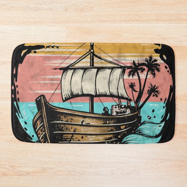 Item preview, Serenity at Sea: Minimalist Ship Splash Design designed and sold by StellarValor.