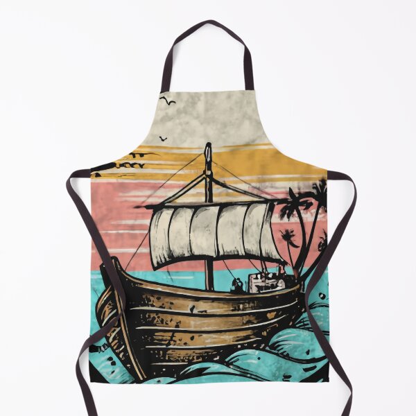 Item preview, Serenity at Sea: Minimalist Ship Splash Design designed and sold by StellarValor.