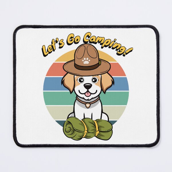 Item preview, Funny Happy Dog Wants to go Camping designed and sold by Pet Station.