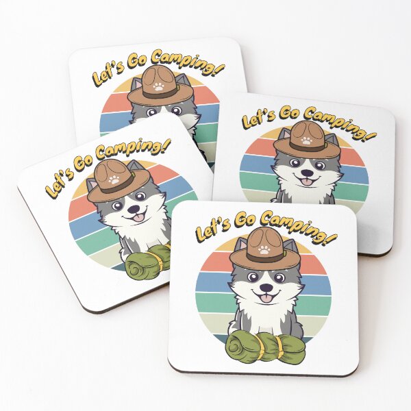 Item preview, Funny Husky Dog Wants to go Camping designed and sold by Pet Station.