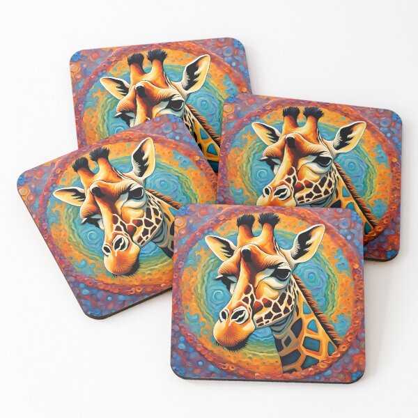 Item preview, Giraffe mandala designed and sold by Conservation Art Emporium.