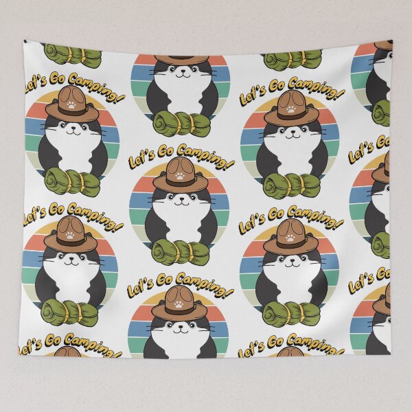 Item preview, Funny Fat cat Wants to go Camping designed and sold by Pet Station.