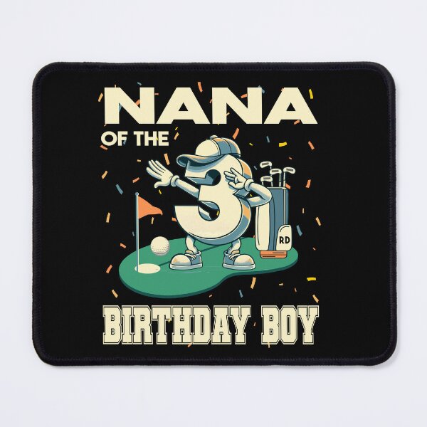 Item preview, Nana Of The Birthday Boy 3rd Golf B-day Golfing Family Party designed and sold by Jungle Hub.