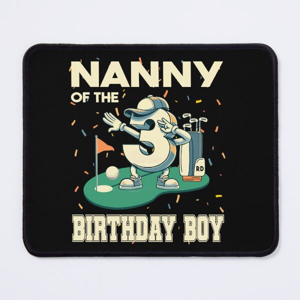 Item preview, Nanny Of The Birthday Boy 3rd Golf B-day Golfing Family Tee designed and sold by Jungle Hub.