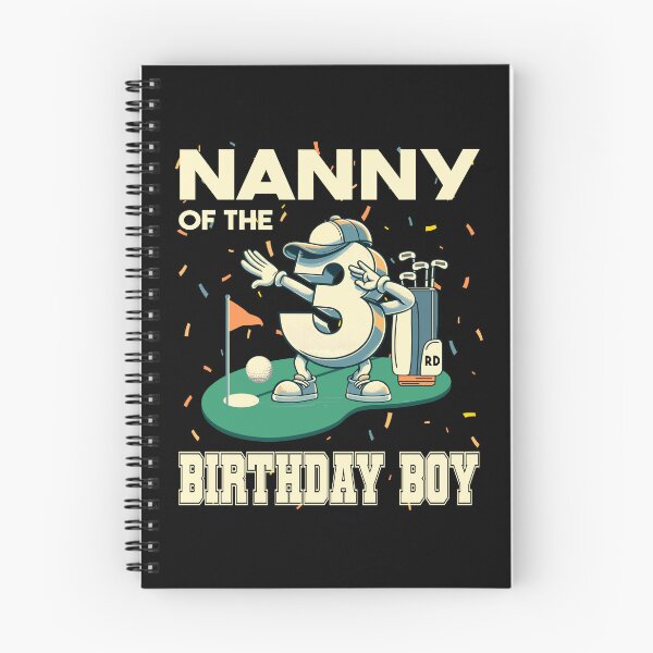 Item preview, Nanny Of The Birthday Boy 3rd Golf B-day Golfing Family Tee designed and sold by Jungle Hub.