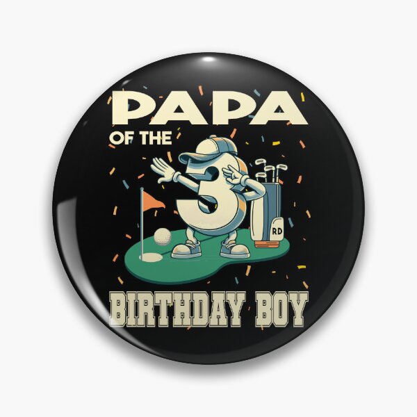Item preview, Papa Of The Birthday Boy 3rd Golf B-day Golfing Family Party designed and sold by Jungle Hub.