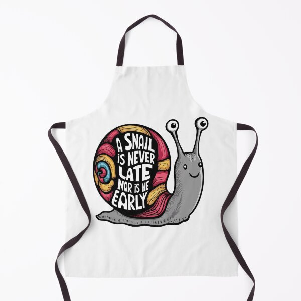 Item preview, A snail is never late nor is he early ! Illustration designed and sold by Azizullah Khan.