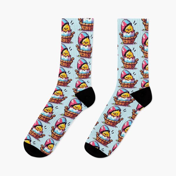 Item preview, Easter Chick Hatching Pixel Art designed and sold by Vibrantpixel47.