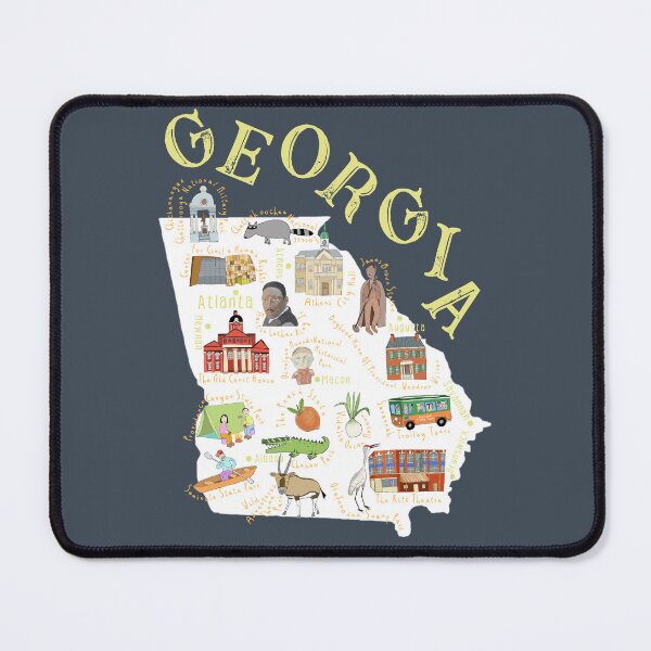 Item preview, Georgia, Illustrated State Map By Carla Daly designed and sold by Carla Daly.